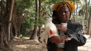 Actress Thecla Mjatta during the Sinema Ujamaa 2017 Shooting