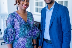 Faith Lumonya (Board Member) and Samuel Kasirye (PM)