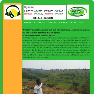 Newsletter: Community Green Radio Weekly Round Up No 3