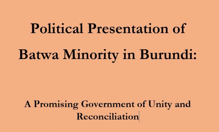 Political Presentation of Batwa Minority in Burundi